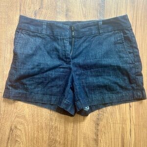 LOFT 4” Dark Blue Jean Shorts